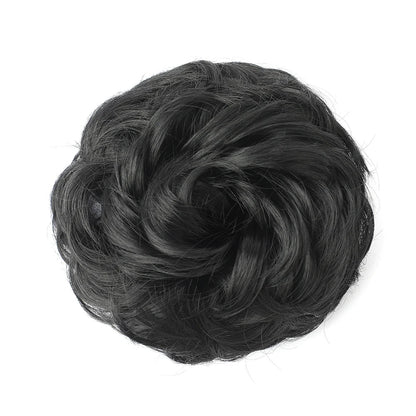 Synthetic Hair Bun Claw Clip