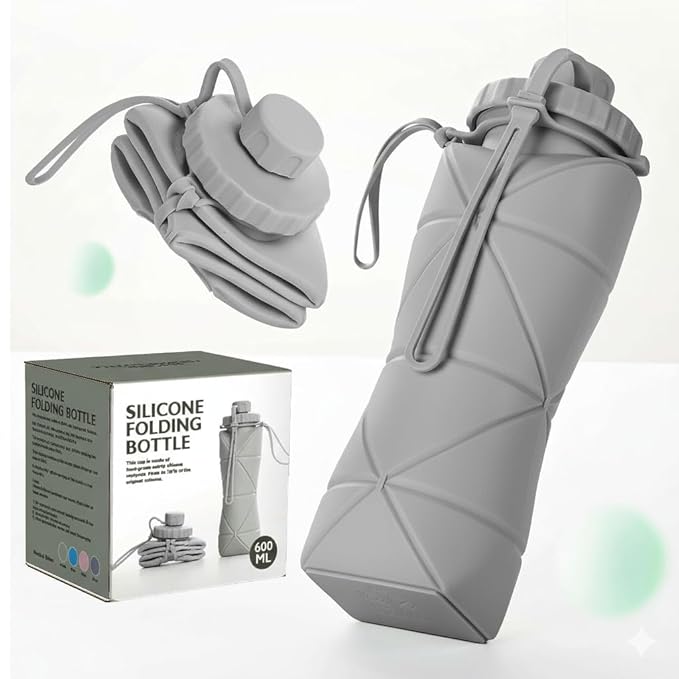 Silicone Foldable Water Bottle 600ml |