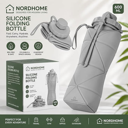 Silicone Foldable Water Bottle 600ml |