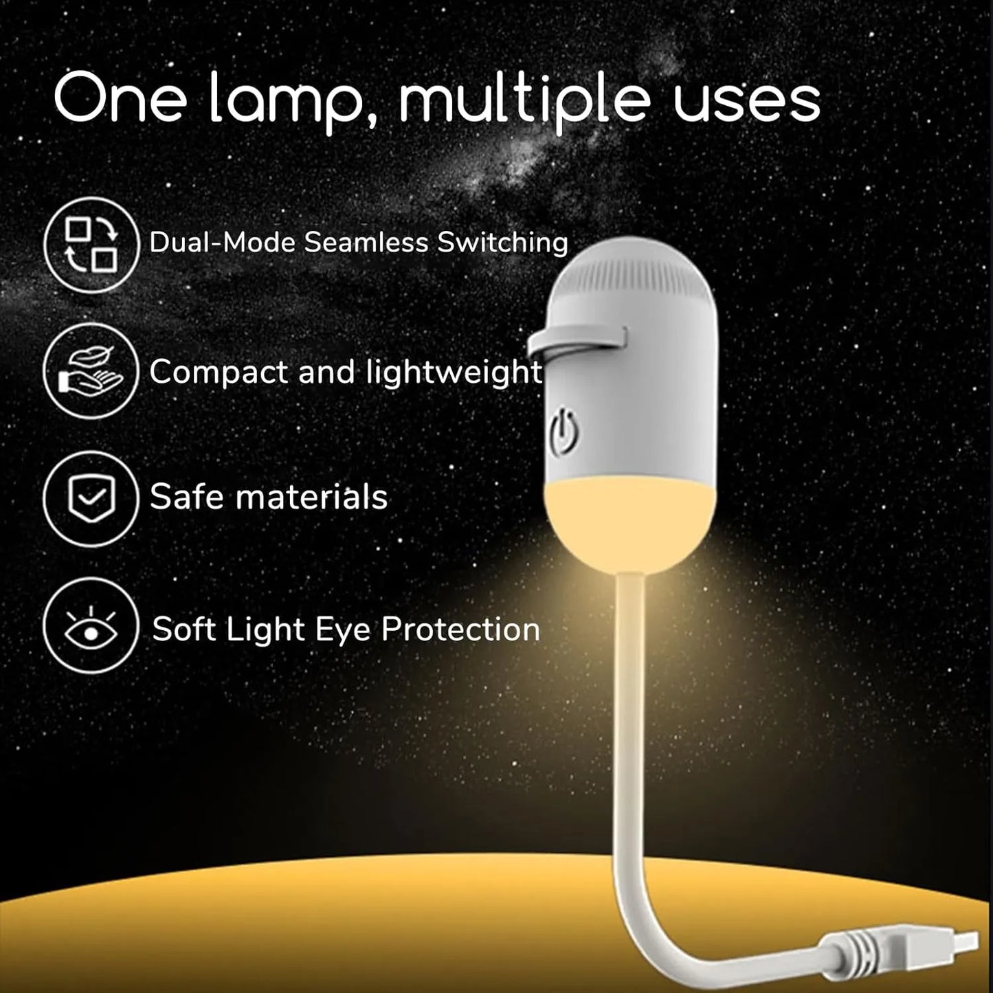 6-in-1 Galaxy Projector Night Light With 6 Projection Discs