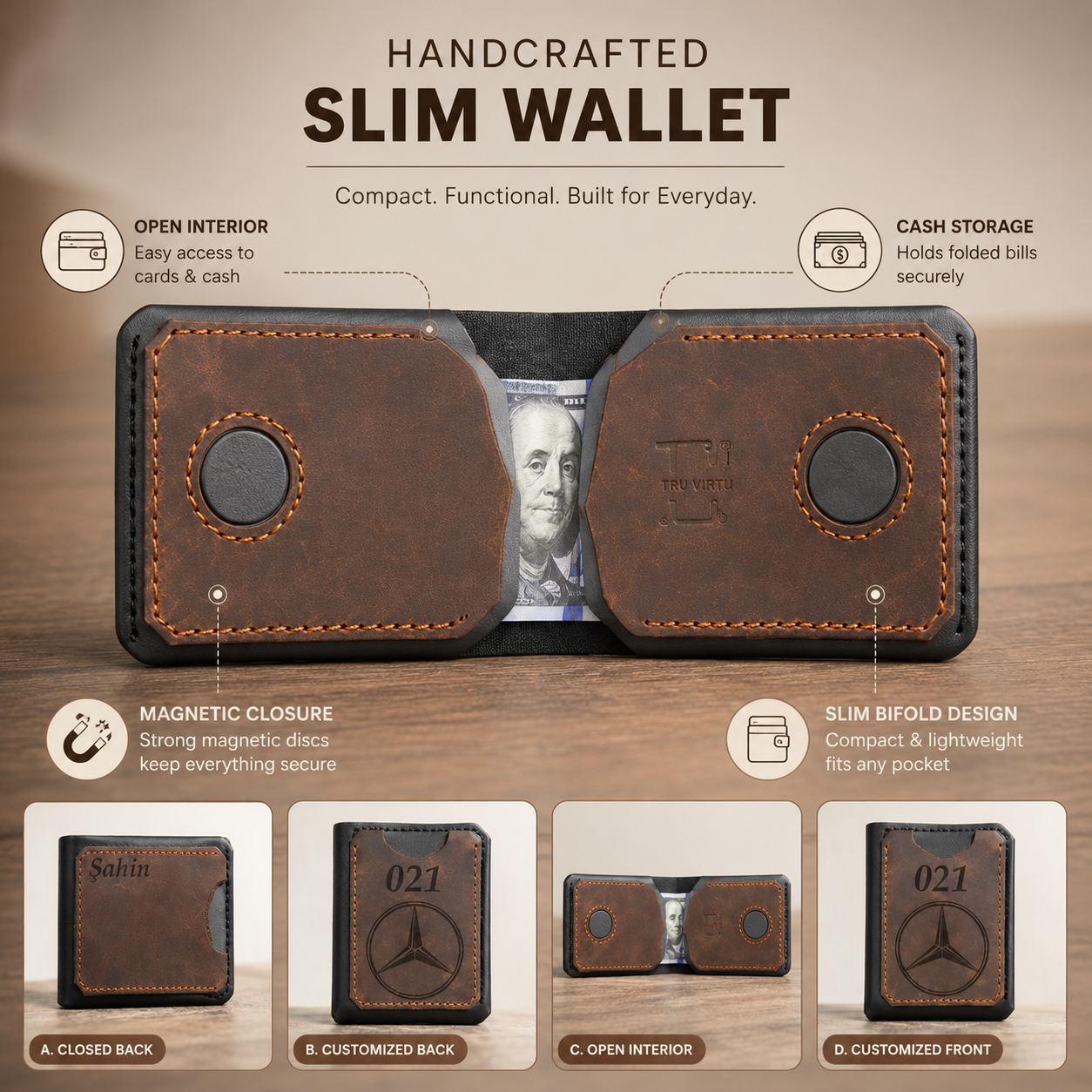 MasterCraft Handmade Leather Wallet