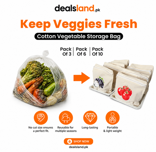 Reusable Cotton Vegetable Storage Bag