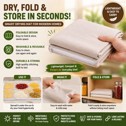 Universal Hygienic Sun Drying Mat for Masala