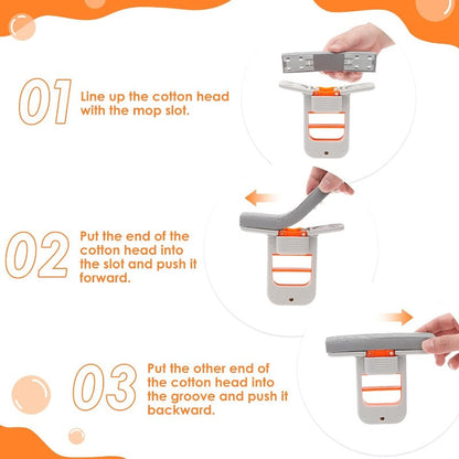 Portable Mini Folding Desktop Mop – Self-Squeeze Wet & Dry Cleaning Tool ✨