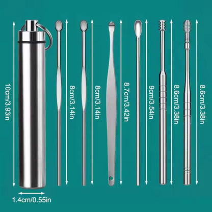 6PCS Ear Cleaning Tool Set for Kids & Adults – Safe & Gentle Ear Care Kit 👂✨