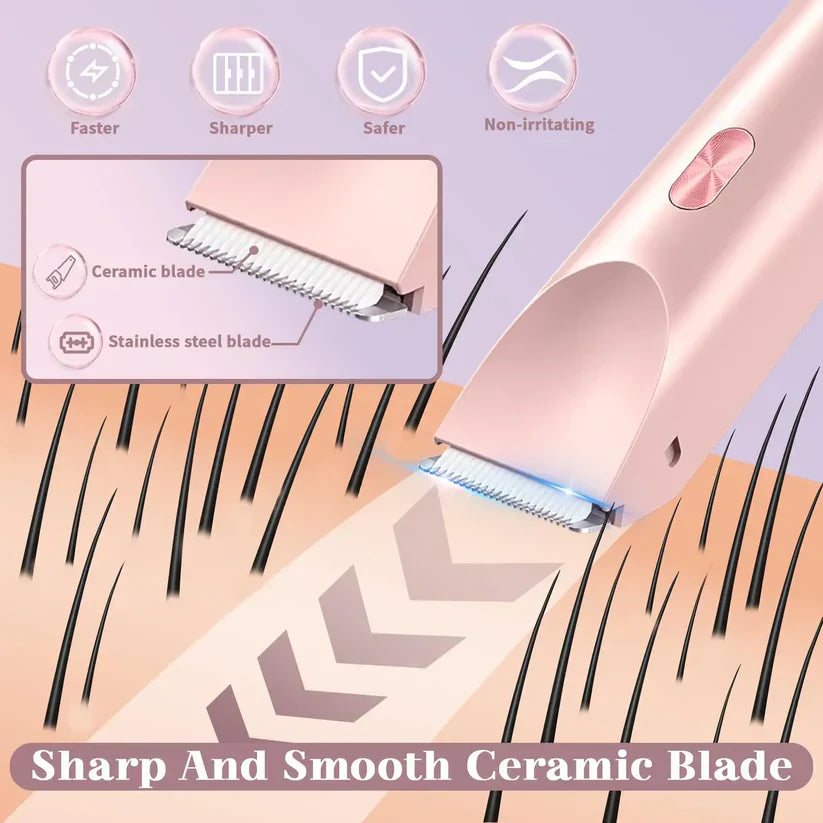 ✨ 2-in-1 Waterproof Dual Head Wet & Dry Trimmer – Precision Grooming Tool