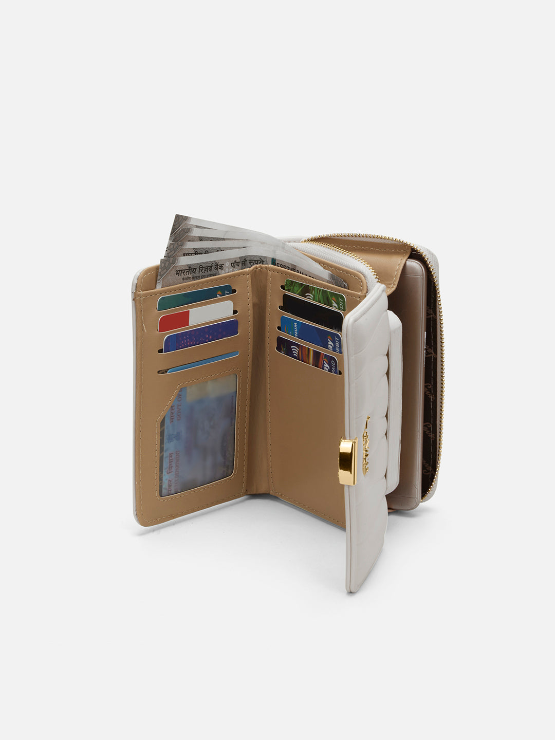 Lucie Emboss Trifold Medium Wallet