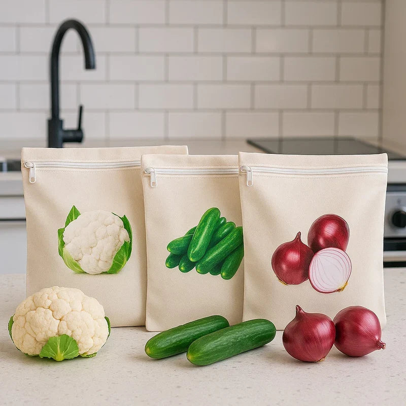 Reusable Cotton Vegetable Storage Bag