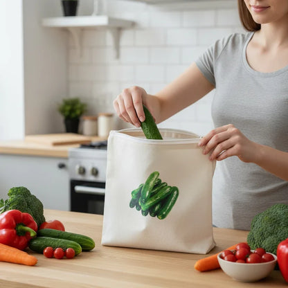 Reusable Cotton Vegetable Storage Bag