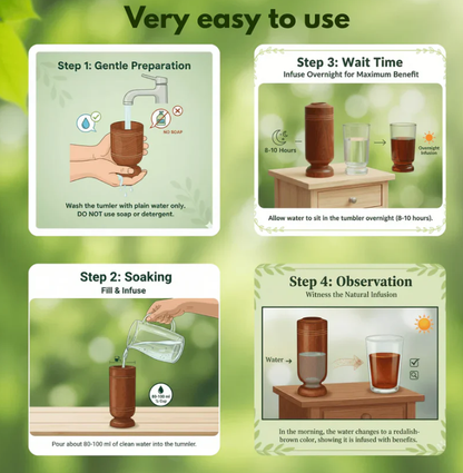 Vijaysaar Wooden Glass – Natural Sugar Balance Tumbler