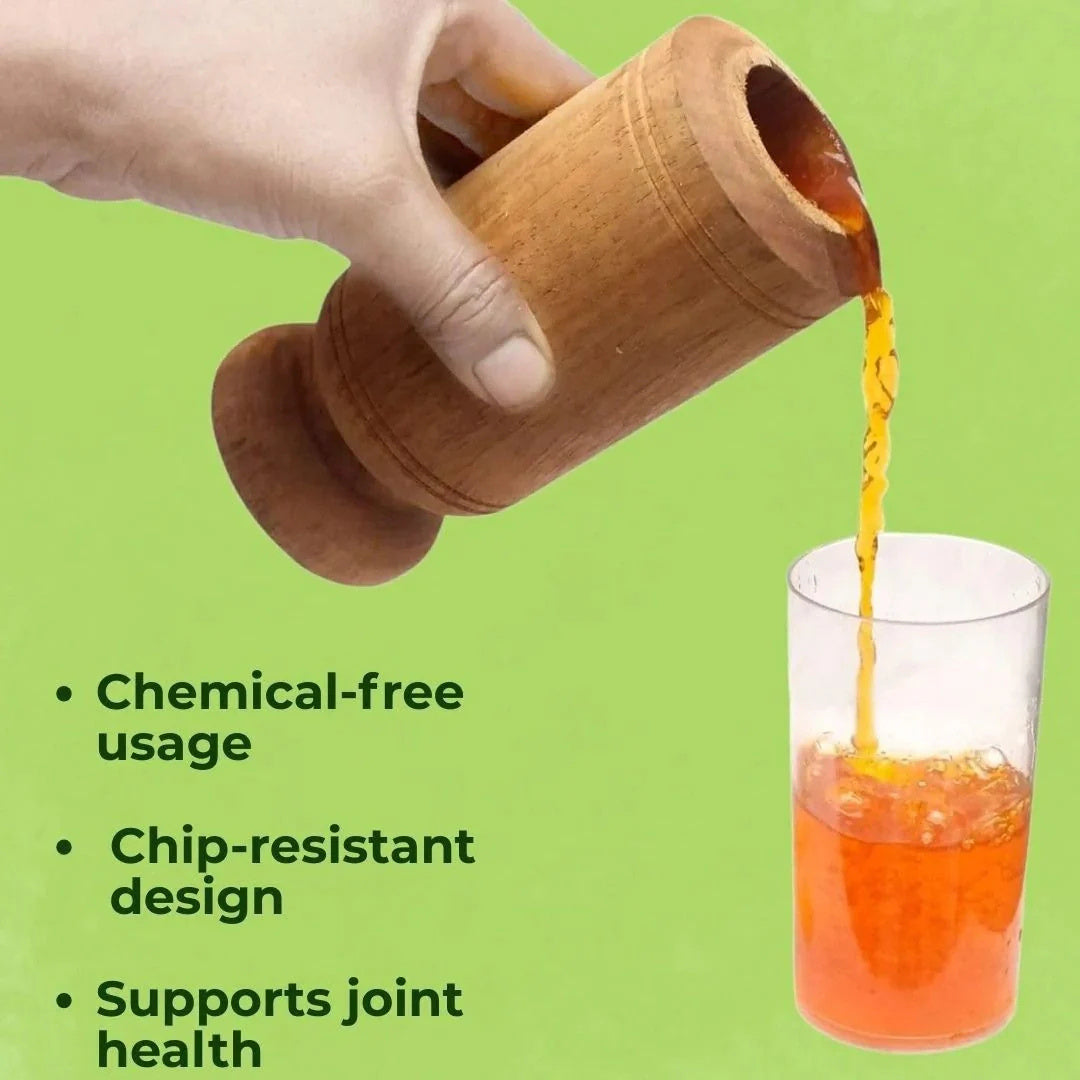 Vijaysaar Wooden Glass – Natural Sugar Balance Tumbler