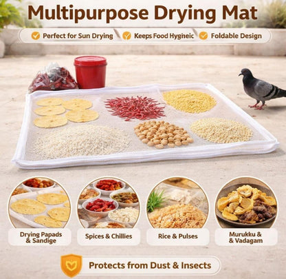 Universal Hygienic Sun Drying Mat for Masala