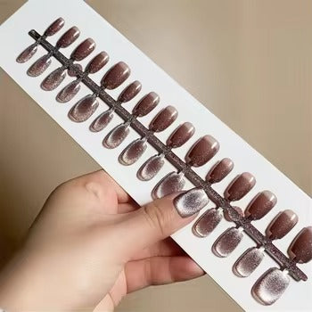 Cat Eye Shimmer Press On Nails