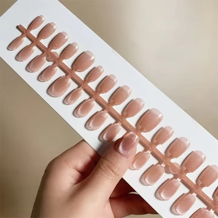 Cat Eye Shimmer Press On Nails
